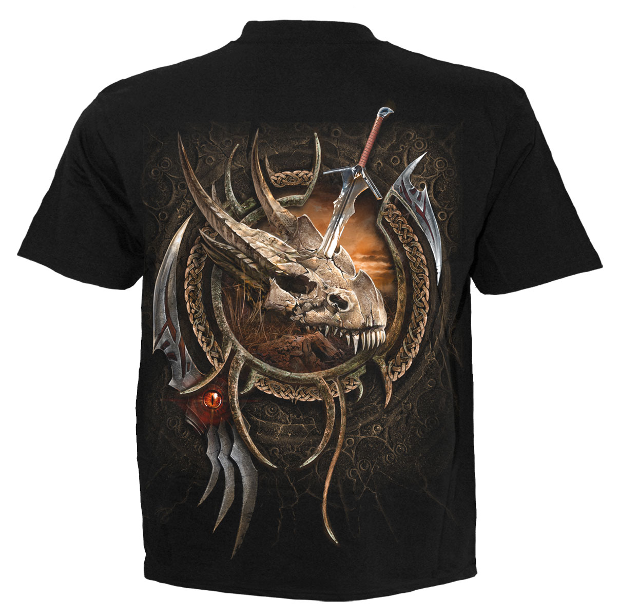 Spiral Centaur Slayer, T-Shirt Black|Viking|Dragon|Mystical|Celtic | eBay
